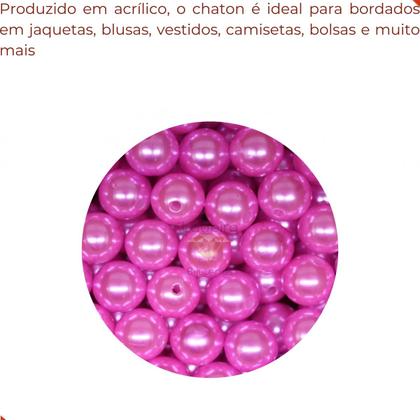 Imagem de Perola inteira com furo 12mm em abs com 50g