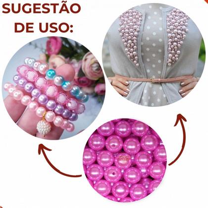 Imagem de Perola inteira com furo 12mm em abs com 50g