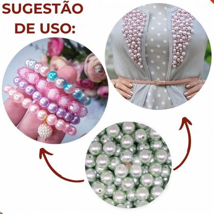 Imagem de Perola inteira com furo 12mm em abs com 50g