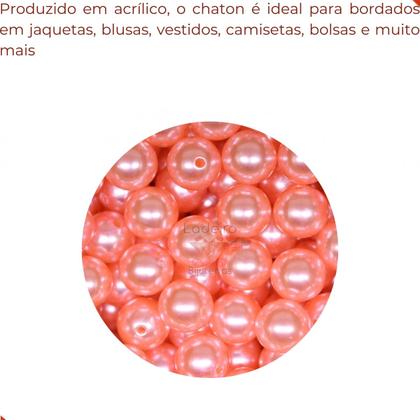 Imagem de Perola inteira com furo 12mm em abs com 50g