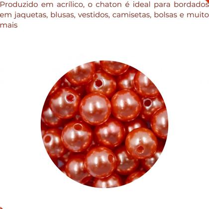 Imagem de Perola inteira com furo 12mm em abs com 50g