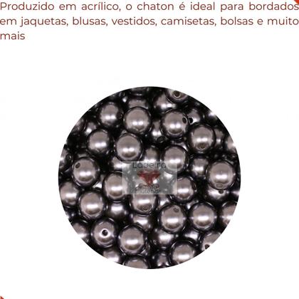 Imagem de Perola inteira com furo 12mm em abs com 50g