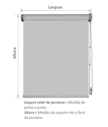 Imagem de Persiana Cortina Rolo Blackout 2,00Larg x 2,10 Alt
