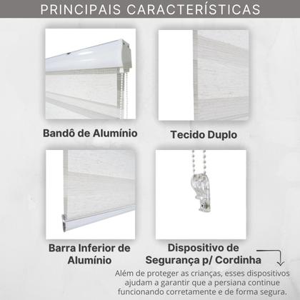 Imagem de Persiana Double Vision Sunny 120larg x 160alt (com bandô)