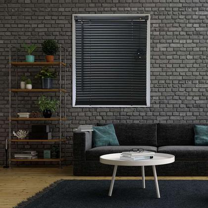 Imagem de Persiana Horizontal PVC 80x130cm Linha Off Cortina 25 mm Quarto Sala Evolux