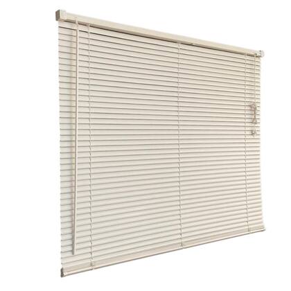 Imagem de Persiana Horizontal PVC Block Bege 140 (L) x 160 (A) Cm Lâminas Alta Cobertura e Kit de Instalação