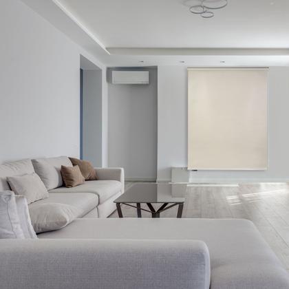 Imagem de Persiana Rolo Blackout Vinilico Standard Larg 1,20 X Alt 1,60 Bege, Branco, Cinza, Preto