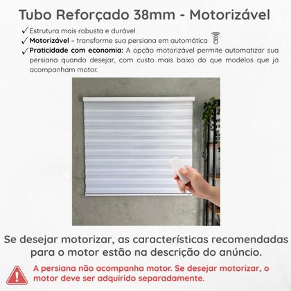 Imagem de Persiana Zebra Smart 38mm Motorizável 140larg x160alt Branca