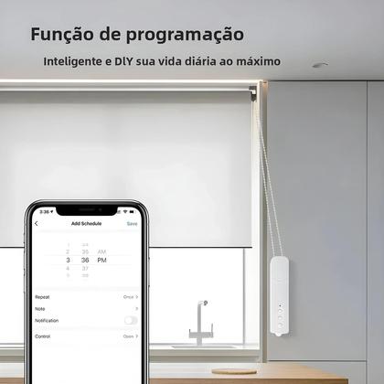 Imagem de Persianas Rolô Motorizadas Inteligentes WiFi ZigBee DIY Com Controle Por Voz Alexa Google Home