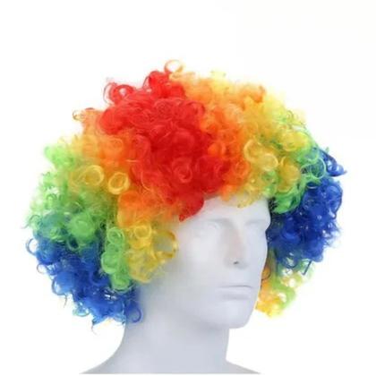 Imagem de Peruca Black Power Palhaço Colorida