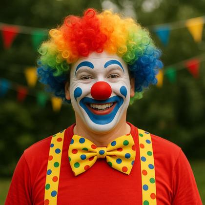 Imagem de Peruca Black Power Palhaço Colorida