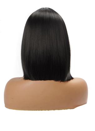 Imagem de Peruca Bob Curta Lisa Castanho Escuro 100% Bio Orgânica Natural