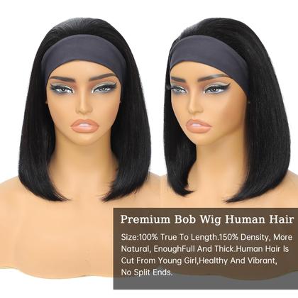 Peruca com faixa de cabeça XC CLOUDS Straight Bob 30cm