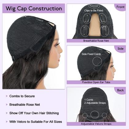 Imagem de Peruca Emistar Curly V Part Wear And Go U Part Water Wave 20"