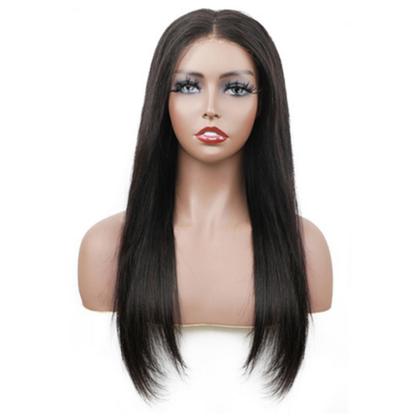 Imagem de Peruca Front Lace 100% Cabelo Humano Natural Lisa Preta