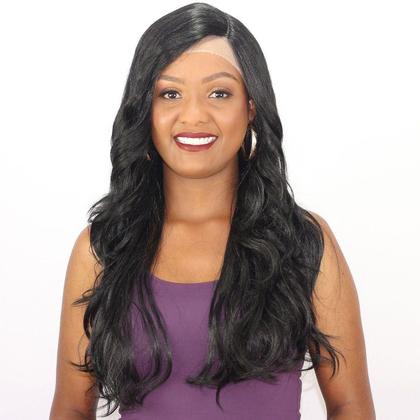 Imagem de Peruca Front Lace Wig Ondulada- Fibra Premium -65cm- KIMANI