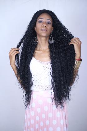 Imagem de Peruca Half wig 2 em1 vira rabo de cavalo cacheada longa SOFIA MLW