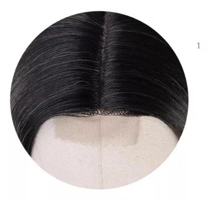 Imagem de Peruca Lace C/ Micro Pele Ondulada 60cm Preta + touca