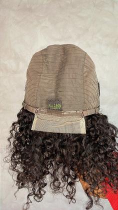 Imagem de Peruca Lace Front Cabelo Humano Cacheado 40cm Dahlia com Cap M