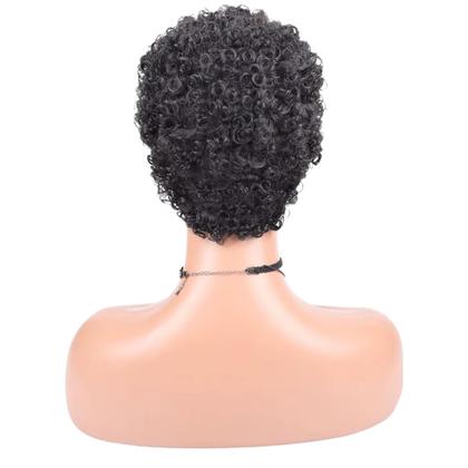 Imagem de Peruca Lace Wig Afro Curtinha Cacheada Super Natural Fibra Orgânica