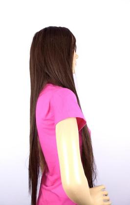 Imagem de Peruca Lace Wig Lisa Franjão Chocolate 8 Fibra Futura