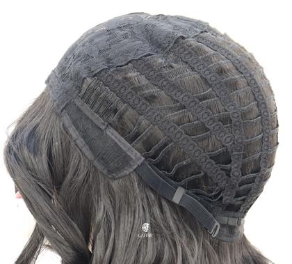 Imagem de Peruca Lace Wig Ondulada Volumosa - Com Franja - Acabamento Natural - Micropele