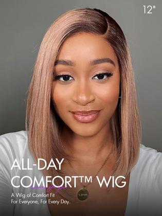 Imagem de Peruca LUVME HAIR Bob 100% cabelo humano, renda frontal, 12 polegadas, loira acinzentada