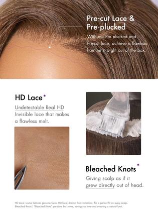 Imagem de Peruca LUVME HAIR Bob 100% cabelo humano, renda frontal, 12 polegadas, loira acinzentada