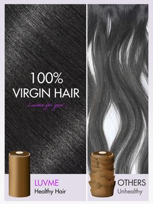 Imagem de Peruca LUVME HAIR Bob 100% cabelo humano, renda frontal, 35 cm, 200% de densidade