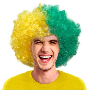 Imagem de Peruca Verde e Amarelo Black Power Brasil Copa