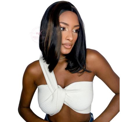 Imagem de Peruca Wig Curta 100% Fibra Organica Idêntica Cabelo Humano