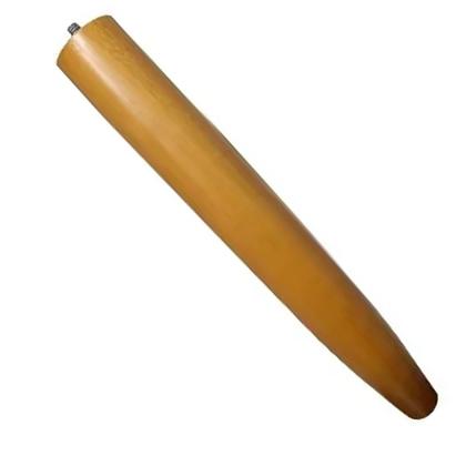 Imagem de Pés Palito 30cm Mel Para Sofá, Puff, Poltronas, Mesa ou Móvel Mais Chapa de Fixação