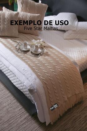 Imagem de Peseira Com Franja Cama King 260X60Cm 1032.6 Off White