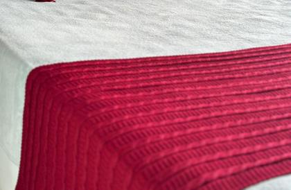 Imagem de Peseira Luxo Para Cama Queen 230cm x 60cm, Poltrona e Sofá em Tricot Modelo Premium