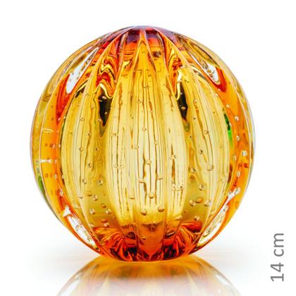 Imagem de Peso Em Cristal Murano Âmbar - São Marcos 15cm