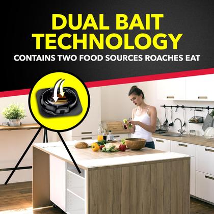 Imagem de Pesticide Raid, iscas para baratas pequenas, resistentes a crianças, 12 unidades