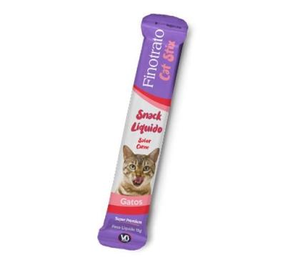 Imagem de Petisco Cremoso para Gatos Sache Finotrato Cat Stix 6un C/15gr Sabor Carne