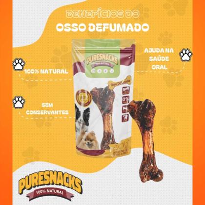 Imagem de Petisco Osso Metacarpo Defumado Premium Puresnacks 10 pct