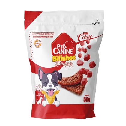 Imagem de Petisco para Cachorro PróCanine Bifinho sabor Carne 50g