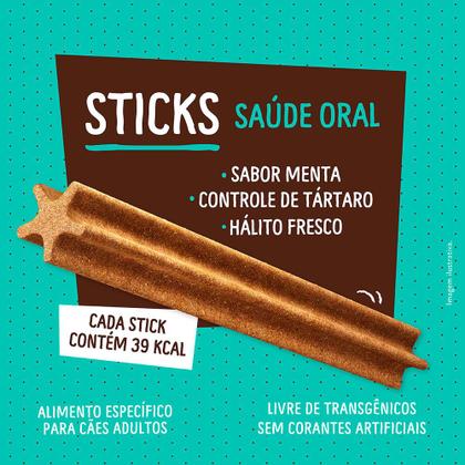 Imagem de Petisco Quatree Snacks Sticks Sabor Menta para Cães Raças Pequenas 60g