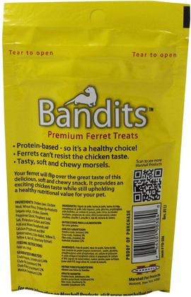 Imagem de Petiscos para Furão Marshall Bandit - Sabor Frango (Pacote com 2 - 90ml)