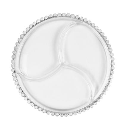 Imagem de Petisqueira 24 cm de cristal transparente Pearl Wolff - 27890