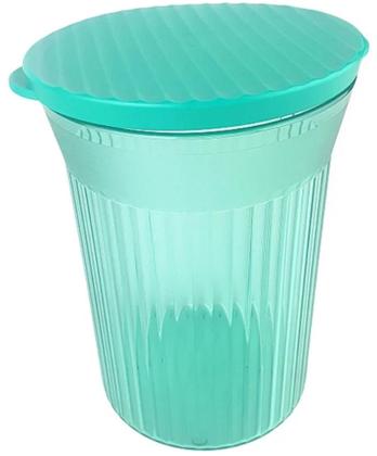 Imagem de Petisqueira 630ml Canelada Mate Redonda Verde Tupperware