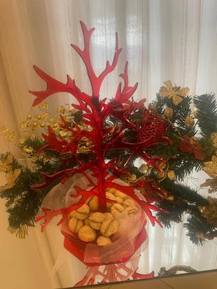 Imagem de Petisqueira Arvore Acrílica Mesa Frutas Frios Doces Balas