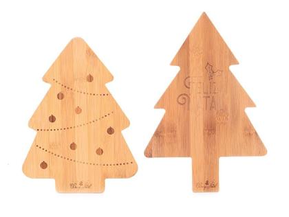 Imagem de Petisqueira Árvore de Natal Em Madeira 31x21 cm