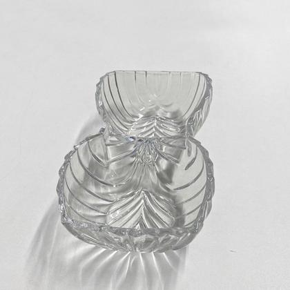 Imagem de Petisqueira Bomboniere Em Vidro Com 2 Divisórias Relevo Luxo Para Petiscos