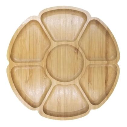 Imagem de Petisqueira De Bambu C/ Divisória C/ 7 Espaços Redonda