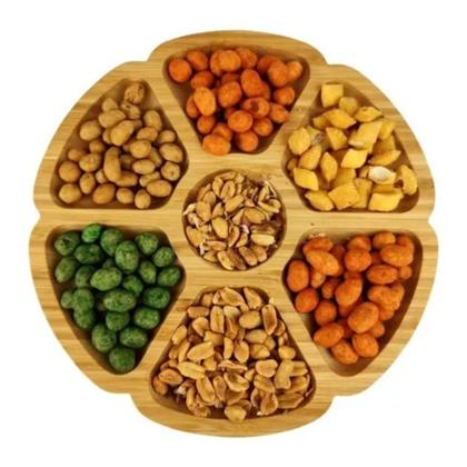 Imagem de Petisqueira De Bambu C/ Divisória C/ 7 Espaços Redonda