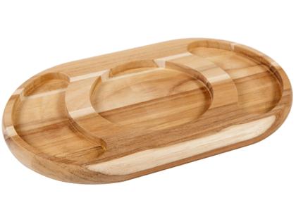 Imagem de Petisqueira de Madeira Oval 2 Peças