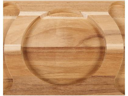 Imagem de Petisqueira de Madeira Oval 2 Peças